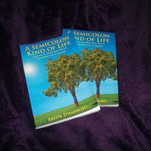 💜2 for $15 A Semicolon Kind of Life Colorectal Colon Cancer Survival Book
